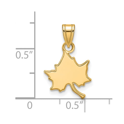 10k Gold LogoArt Indiana State University I-S Small Pendant