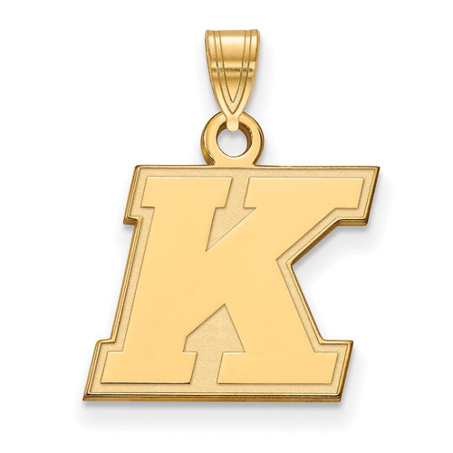 10k Gold LogoArt Kent State University Letter K Small Pendant