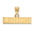 10k Gold LogoArt Lehigh University Small Bar Pendant
