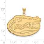 10k Gold LogoArt University of Florida Gator Extra Large Pendant
