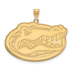 10k Gold LogoArt University of Florida Gator Extra Large Pendant