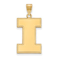 14k Gold LogoArt University of Illinois Letter I Extra Large Pendant