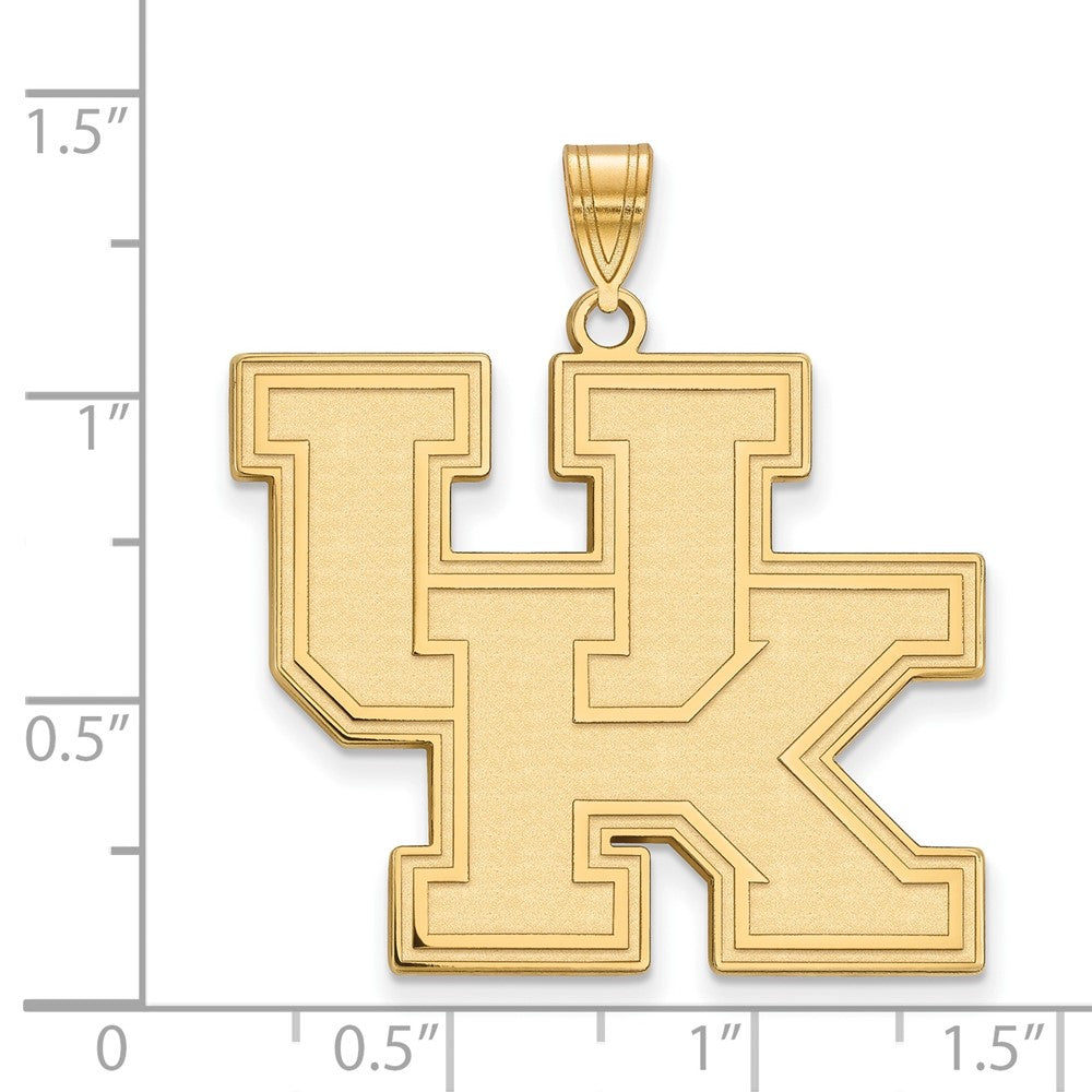 14k Gold LogoArt University of Kentucky U-K Extra Large Pendant