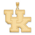 14k Gold LogoArt University of Kentucky U-K Extra Large Pendant