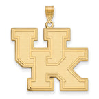 10k Gold LogoArt University of Kentucky U-K Extra Large Pendant