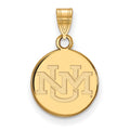 14k Gold LogoArt University of New Mexico Small Pendant