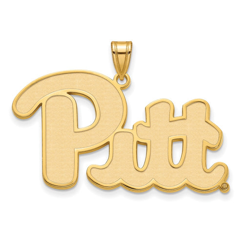 10k Gold LogoArt University of Pittsburgh Extra Large Pendant
