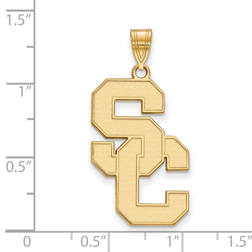 10k Gold University of Southern California S-C Extra Large Pendant