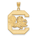14k Gold LogoArt University of South Carolina Extra Large Pendant