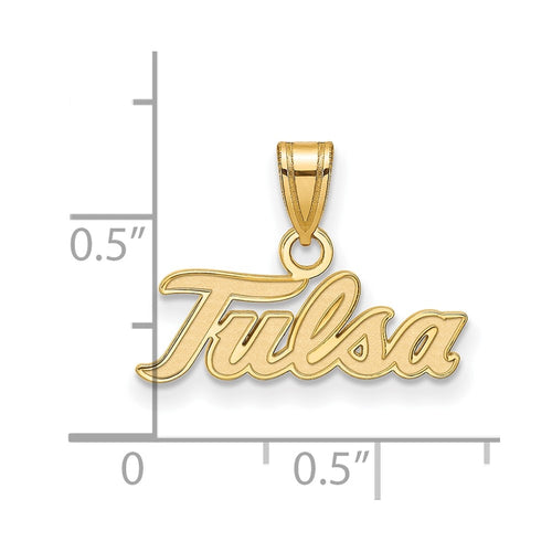 10k Gold LogoArt University of Tulsa T-U Small Pendant