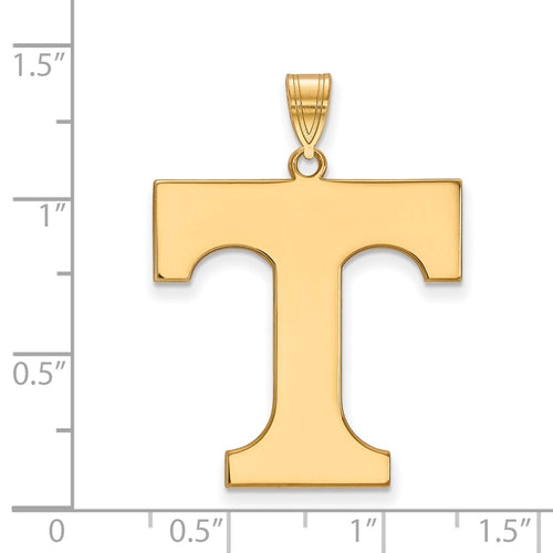 10k Gold LogoArt University of Tennessee Letter T Extra Large Pendant