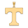Sterling Silver Gold-plated LogoArt University of Tennessee Letter T Extra Large Pendant