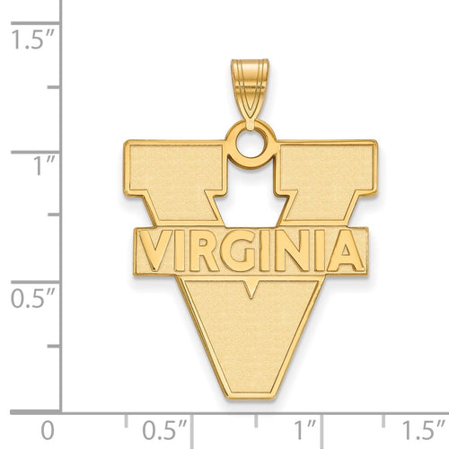 10k Gold LogoArt University of Virginia Extra Large Pendant