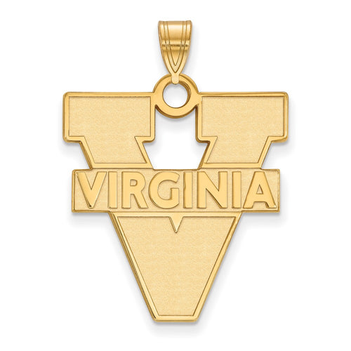10k Gold LogoArt University of Virginia Extra Large Pendant