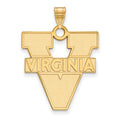 Sterling Silver Gold-plated LogoArt University of Virginia Extra Large Pendant