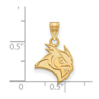 10k Gold LogoArt Rice University Owl Small Pendant