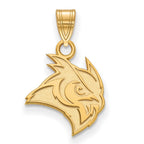 10k Gold LogoArt Rice University Owl Small Pendant