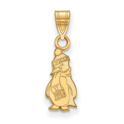 10k Gold LogoArt Youngstown State University Penguin Small Pendant