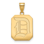10k Gold LogoArt Duquesne University Letter D Large Pendant