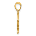 10k Gold LogoArt Indiana State University I-S Large Pendant