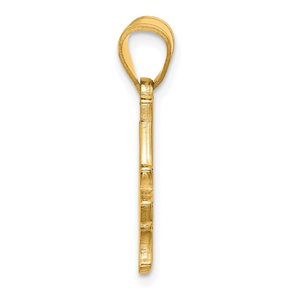 14k Gold LogoArt Indiana State University I-S Large Pendant
