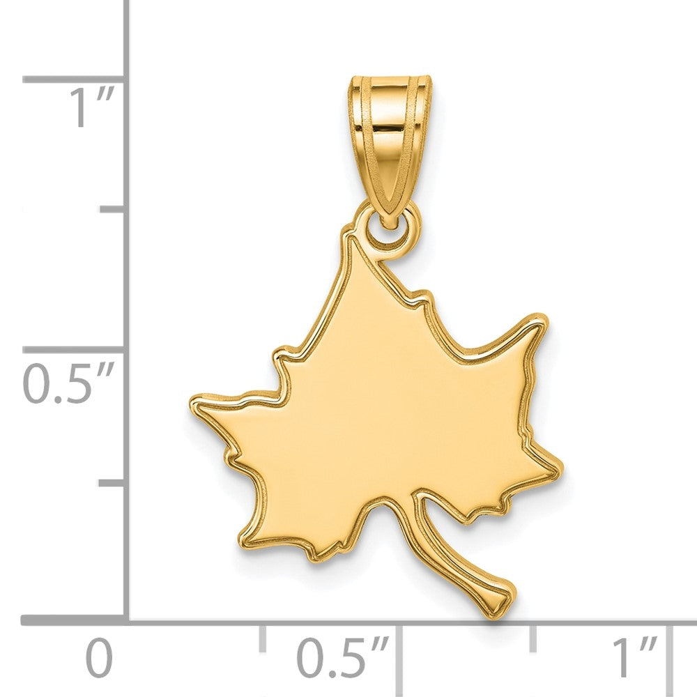 Sterling Silver Gold-plated LogoArt Indiana State University I-S Large Pendant