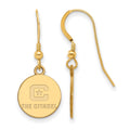 Sterling Silver w/GP LogoArt The Citadel Small Dangle Earrings