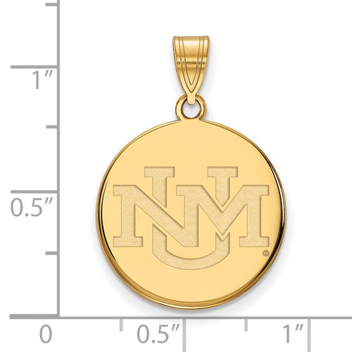 10k Gold LogoArt University of New Mexico Large Pendant
