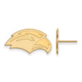 Sterling Silver Gold-plated LogoArt University of Southern Mississippi Eagle Small Post Earrings