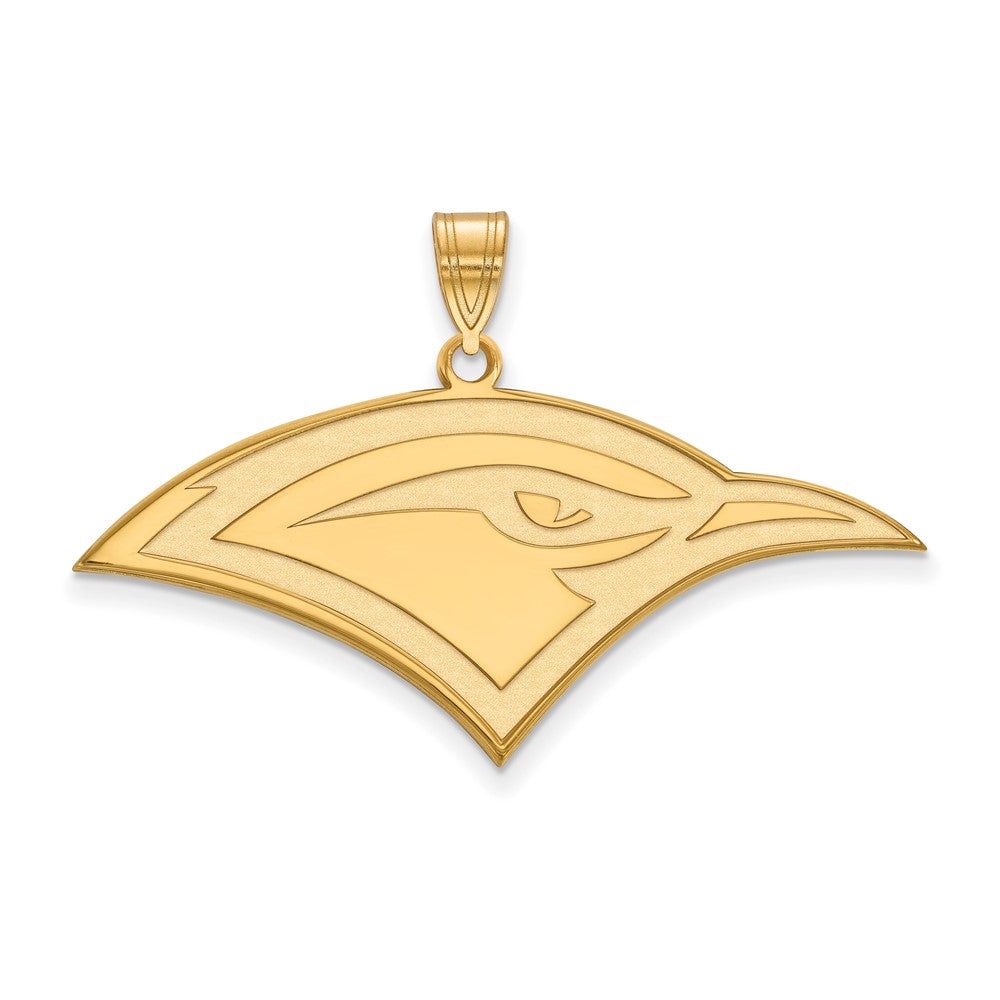 Sterling Silver Gold-plated LogoArt University of Tennessee at Chattanooga Mockingbird Large Pendant