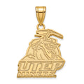 Sterling Silver Gold-plated LogoArt University of Texas at El Paso Miners Large Pendant