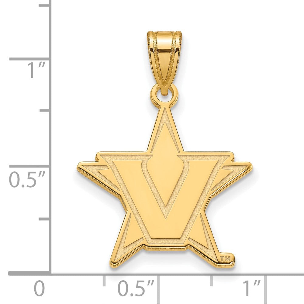 10ky LogoArt Vanderbilt University Large Pendant