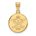 10k Gold LogoArt College of William and Mary Medium Disc Pendant