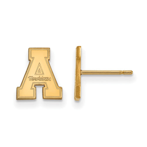 10k Gold LogoArt Appalachian State University Extra Small Post Earrings