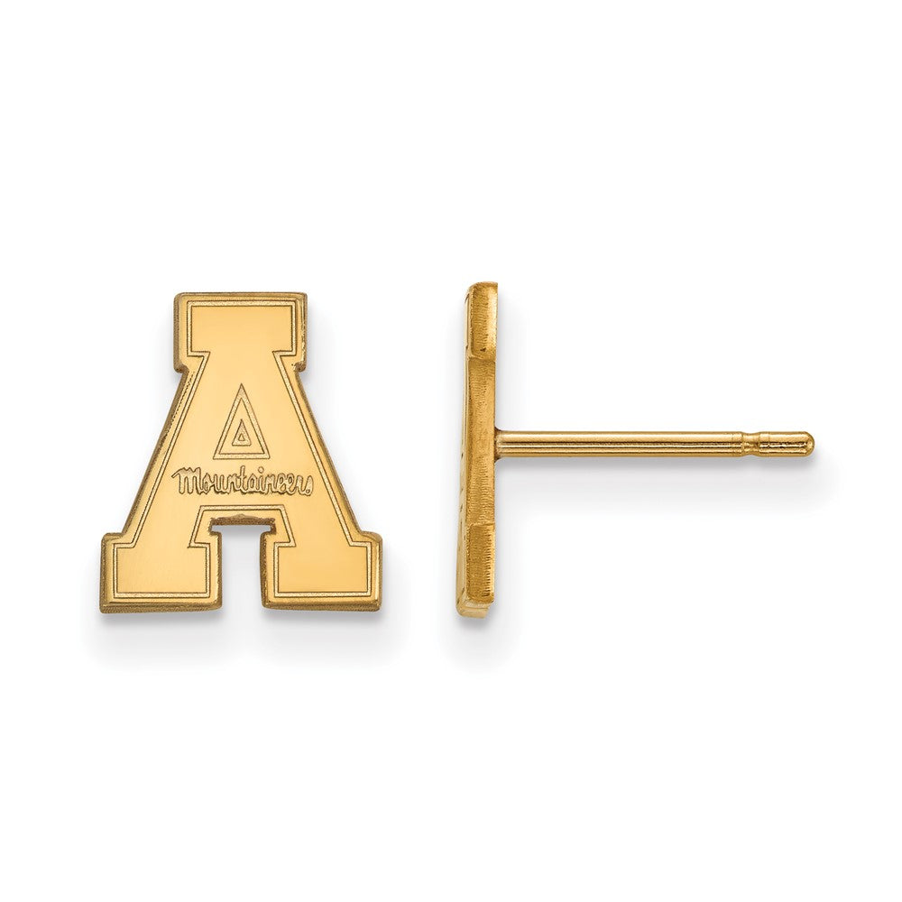 14k Gold LogoArt Appalachian State University Extra Small Post Earrings
