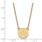 14k Gold NHL LogoArt Edmonton Oilers Small Pendant 18 inch Necklace
