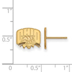 10k Gold LogoArt Ohio University Extra Small Post Earrings