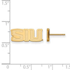 14k Gold LogoArt Southern Illinois University S-I-U Extra Small Post Earrings