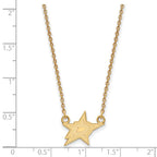 10k Gold NHL LogoArt Dallas Stars Small Pendant 18 inch Necklace