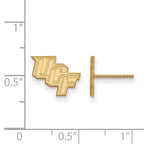 10k Gold LogoArt University of Central Florida U-C-F Extra Small Post Earrings