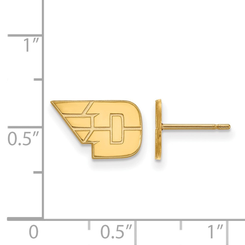 14k Gold LogoArt University of Dayton Extra Small Post Earrings