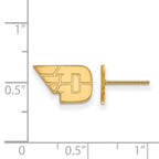 10k Gold LogoArt University of Dayton Extra Small Post Earrings
