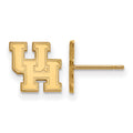 10k Gold LogoArt University of Houston U-H Extra Small Post Earrings