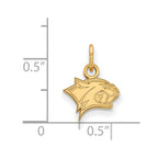 10k Gold LogoArt University of New Hampshire Wildcat Extra Small Pendant