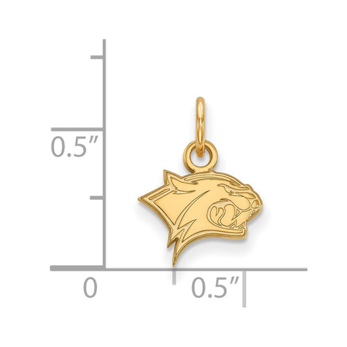 10k Gold LogoArt University of New Hampshire Wildcat Extra Small Pendant