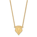10k Gold LogoArt University of New Mexico Large Pendant 18 inch Necklace