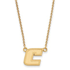 10k Gold LogoArt University of Tennessee at Chattanooga Letter C Small Pendant 18 inch Necklace