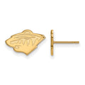 14k Gold NHL LogoArt Minnesota Wild Extra Small Post Earrings