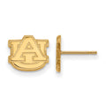 10k Gold LogoArt Auburn University A-U Extra Small Post Earrings