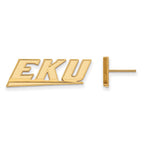10k Gold LogoArt Eastern Kentucky University E-K-U Small Post Earrings
